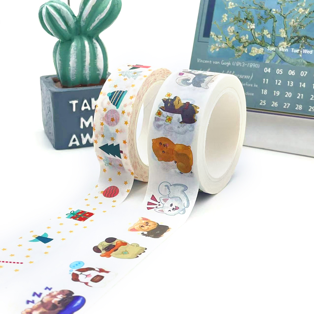 Printed Washi Tape Manufacturer With Low MOQ 50 Rolls Momowashi