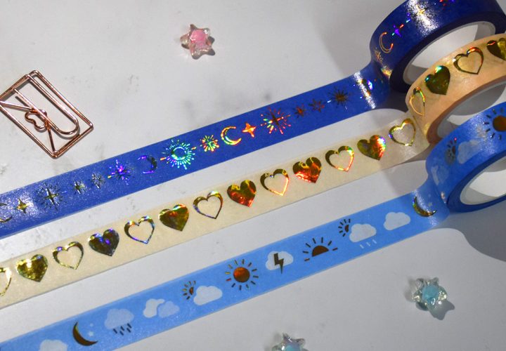 Raised Foil washi tape 2